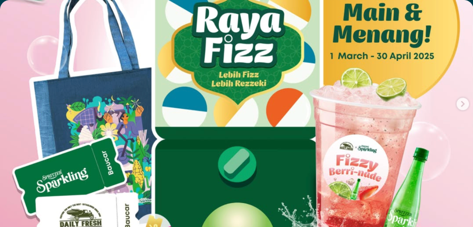 Daily Fresh × Spritzer Raya Fizz campaign merchandise